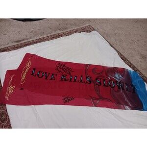 Ed Hardy Love Kills Slowly Silk Scarf 86"